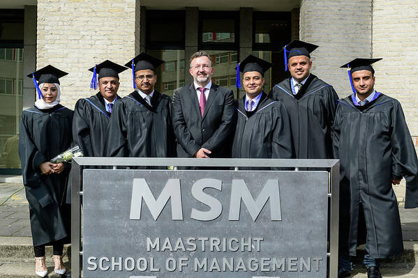  Poster featuring the photograph MSM Graduation Ceremony 2017 #33 by Maastricht School Of Management