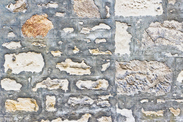 Abstract Poster featuring the photograph Stone wall #33 by Tom Gowanlock