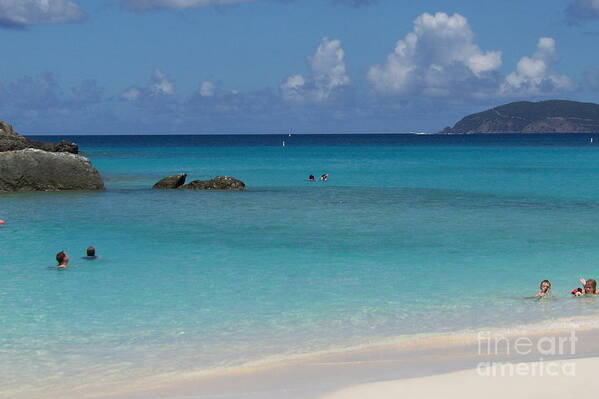 Beach Poster featuring the photograph Trunk Bay #4 by Carol Bradley