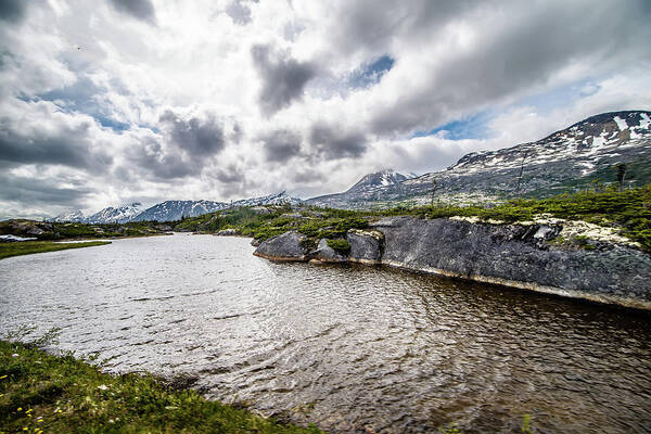 Mountain Poster featuring the photograph White Pass Mountains In British Columbia #46 by Alex Grichenko