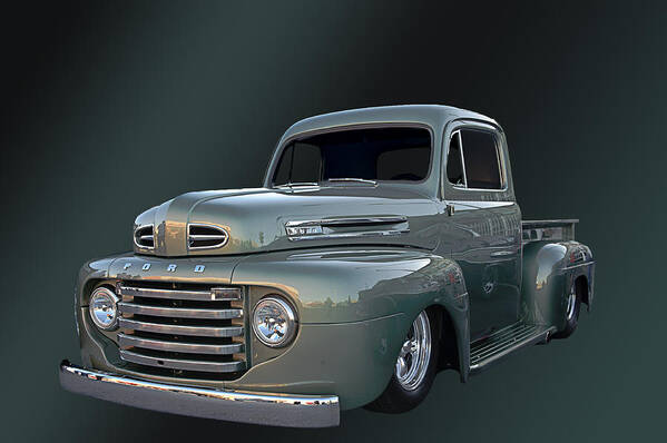 Ford Poster featuring the photograph 49 Ford Pick Up by Jim Hatch
