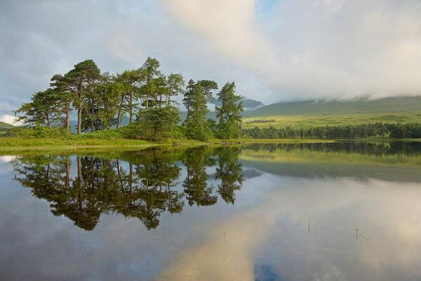 Mist Poster featuring the photograph Loch Tulla #5 by Stephen Taylor