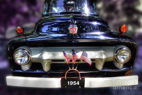 1954 Ford Truck Poster featuring the photograph 54 Ford by Michael Eingle