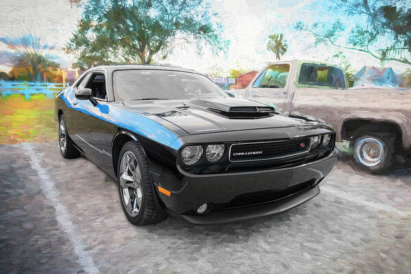 Dodge Poster featuring the photograph 2013 Dodge Challenger #6 by Rich Franco