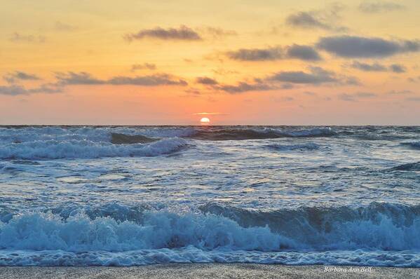 Sunrise Poster featuring the photograph 6/26 OBX Sunrise by Barbara Ann Bell