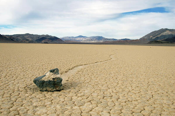 Death Valley Poster featuring the photograph Death Valley Racetrack #6 by Breck Bartholomew