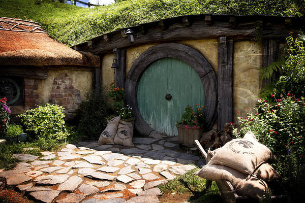 The Shire Poster featuring the photograph A Colorful Hobbit Home by Kathryn McBride