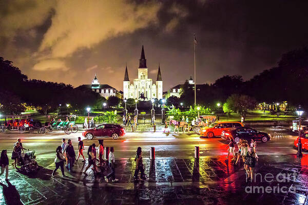 A Night In New Orleans Poster featuring the photograph A Night In New Orleans by Felix Lai