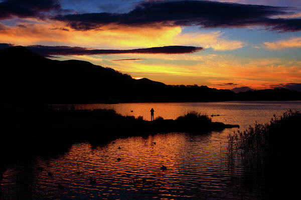 Ireland Poster featuring the photograph Lakes Of Killarney At Sunset by Aidan Moran
