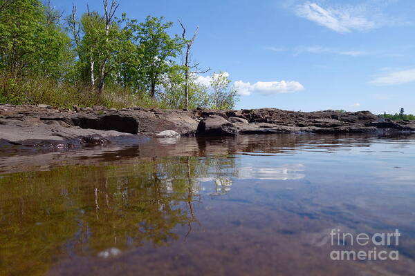 Lake Superior Poster featuring the photograph A Superior June day by Sandra Updyke