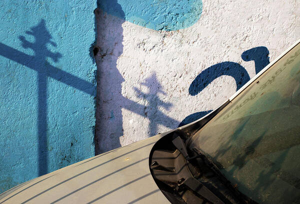 Minimal Poster featuring the photograph Abandoned Car by Prakash Ghai