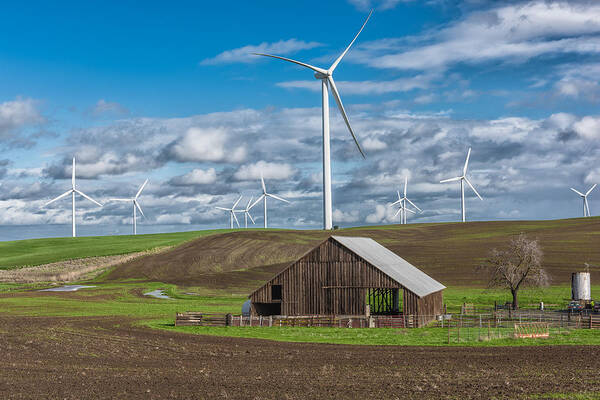 Barn Poster featuring the photograph Above the Barn by Robin Mayoff