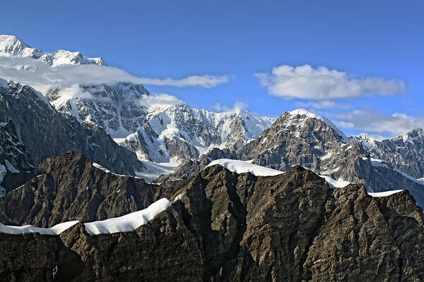 Alaska Poster featuring the photograph Alaska Mountain Range by Waterdancer 