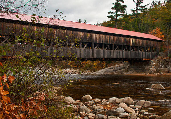 Albany Poster featuring the photograph Albany Covered Bridge by Nancy De Flon