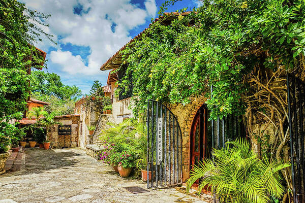 Travel Poster featuring the photograph Altos de Chavon by Rebekah Zivicki