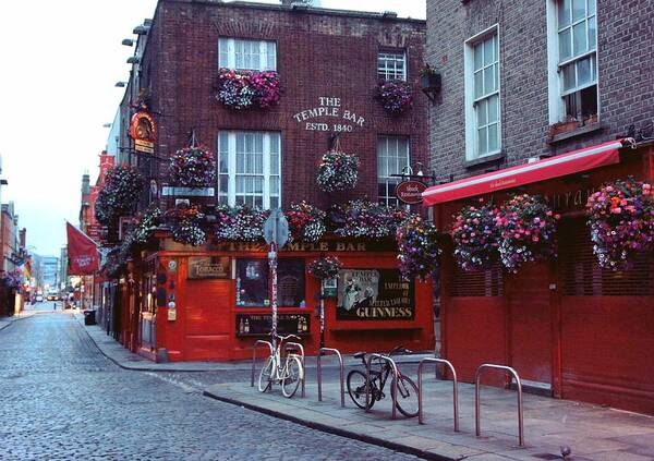 Temple Bar Poster featuring the photograph An Aul One by Megan Ford-Miller