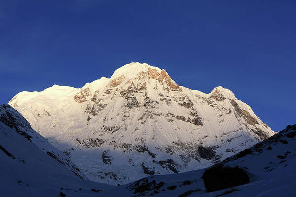 Nepal Poster featuring the photograph Annapurna South 7,219m #1 by Aidan Moran