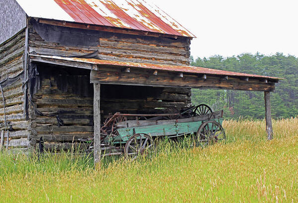 Barn Poster featuring the photograph Another Time III by Suzanne Gaff