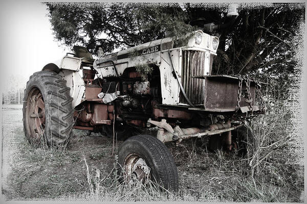 Case Poster featuring the photograph Antique Case Tractor by Patricia Montgomery