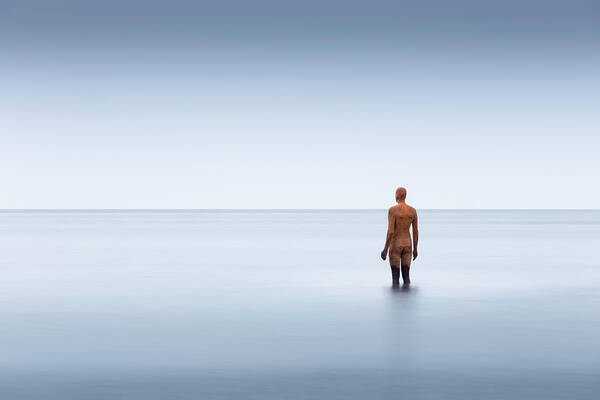 Anthony Gormley Poster featuring the photograph Antony Gormley - Another Time by Ian Hufton