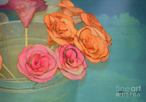 Flowers Poster featuring the photograph Apple Roses by Traci Cottingham