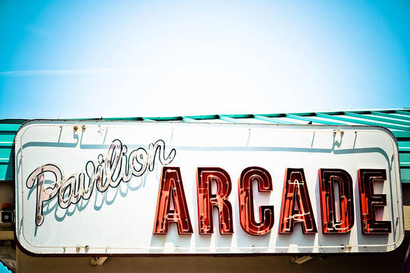 Signs Poster featuring the photograph Arcade by Colleen Kammerer