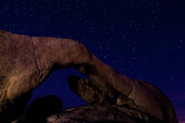 Night Poster featuring the photograph Arch Rock 2 by Ed Clark