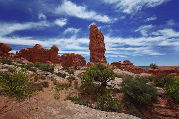 Arches Poster featuring the photograph Arches Scene 4 by Renee Hardison