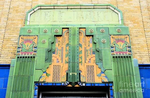 Art Deco Poster featuring the photograph Art Deco Facade at Old Public Market by Janette Boyd