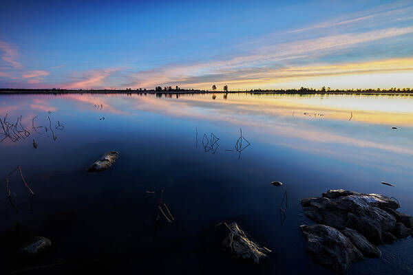 Jon Evan Glaser Poster featuring the photograph Ashurst Lake Sunrise by Jon Glaser