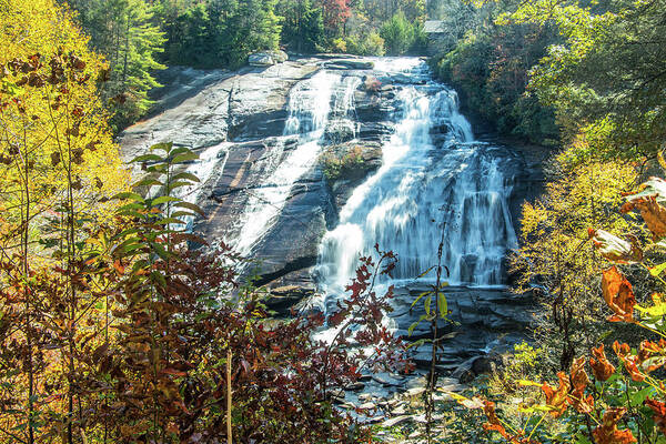 Asheville Poster featuring the photograph Ashville Area Waterfall by Richard Goldman