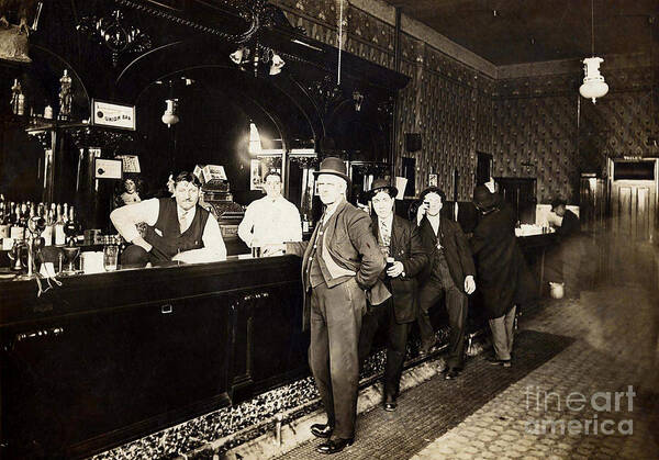 Prohibition Poster featuring the photograph At the Bar by Jon Neidert