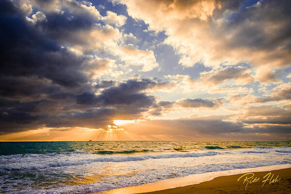 Florida Poster featuring the photograph Atlantic Sunrise by Rikk Flohr