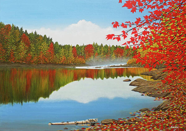 Autumn Poster featuring the painting Autumn Dream by Kenneth M Kirsch