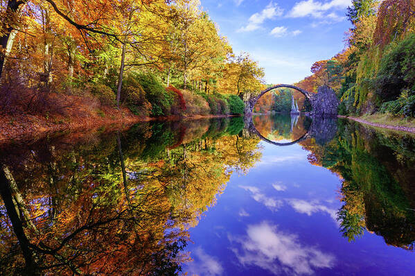 Europe Poster featuring the photograph Autumn mirror by Dmytro Korol
