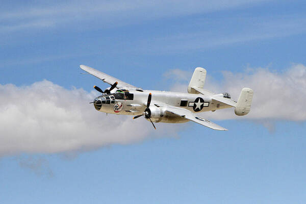 B-25 Mitchell Bomber Poster featuring the photograph B-25j by Shoal Hollingsworth