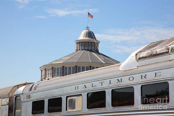 B&o Poster featuring the photograph B and O Railroad Museum in Baltimore Maryland by William Kuta