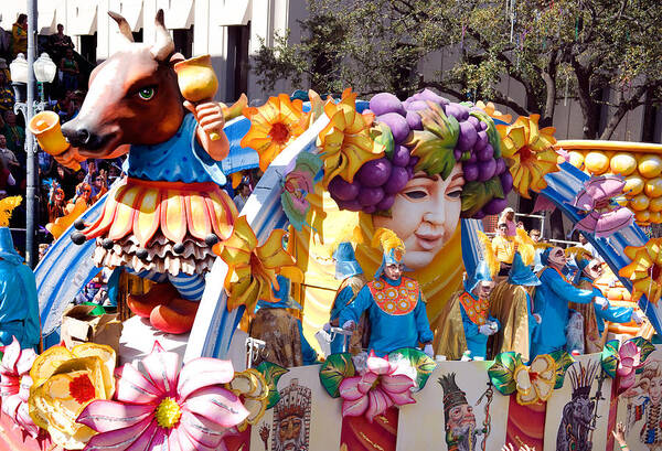 Fat-tuesday Poster featuring the photograph Bacchus Mardis Gras Float by Carol M Highsmith