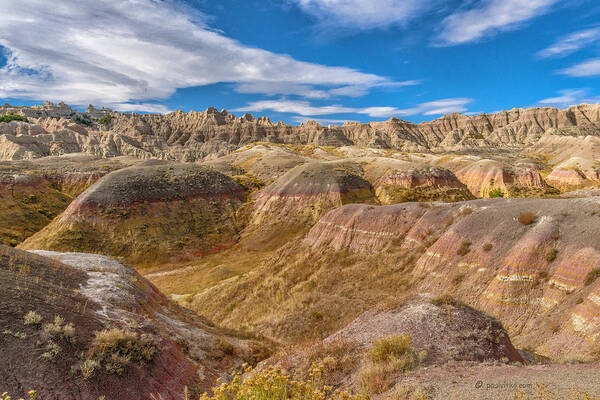  Poster featuring the photograph Badlands South Dakota by Paul Vitko