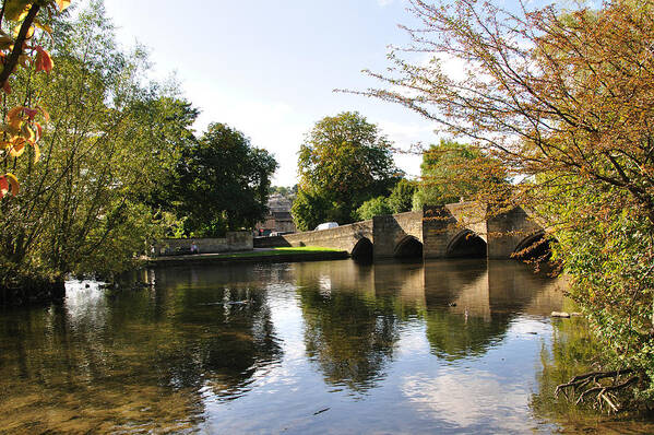 Europe Poster featuring the photograph Bakewell Bridge and The River Wye by Rod Johnson