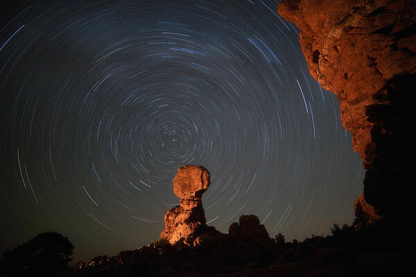 Balanced Rock Poster featuring the photograph Balanced Spin by Darren White