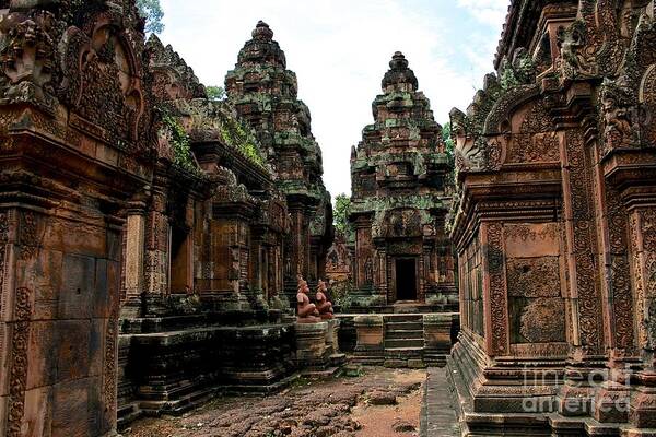 Temple Poster featuring the photograph Banteay Srei Temple by Roam Images