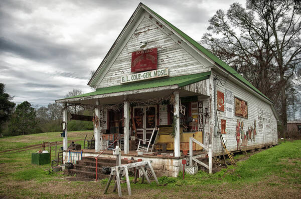 Barfield Poster featuring the photograph Barfield General Store by Daryl Clark