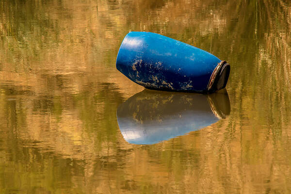 Barrel Poster featuring the photograph Barrel on Golden Pond by Tam Ryan