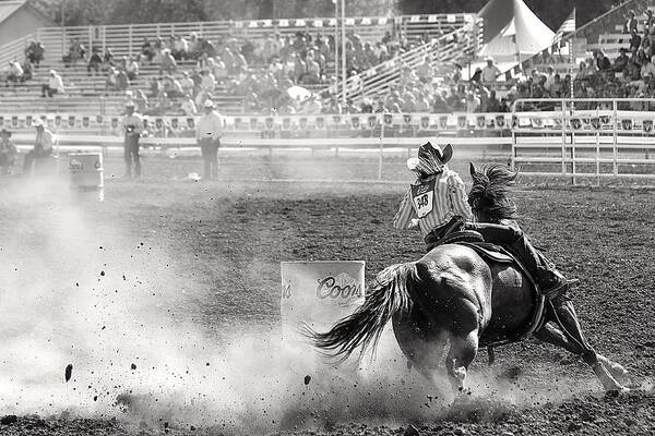 Barrel Racer Poster featuring the photograph Barrel Racer by Maria Jansson