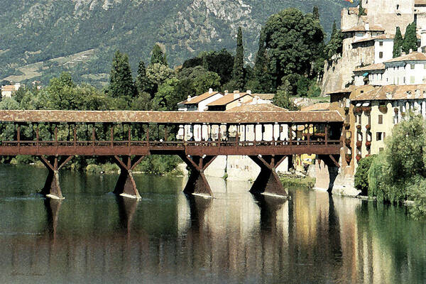 Italy Poster featuring the photograph Bassano's Bridge by Donna Corless
