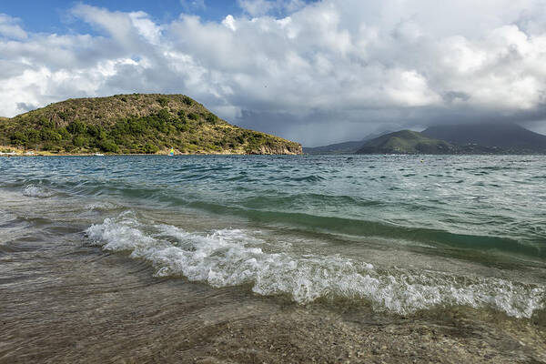 Cockleshell Beach Poster featuring the photograph Beach at St. Kitts by Belinda Greb