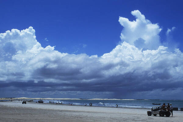 Clouds Poster featuring the photograph Beach in Brazil by Carl Purcell