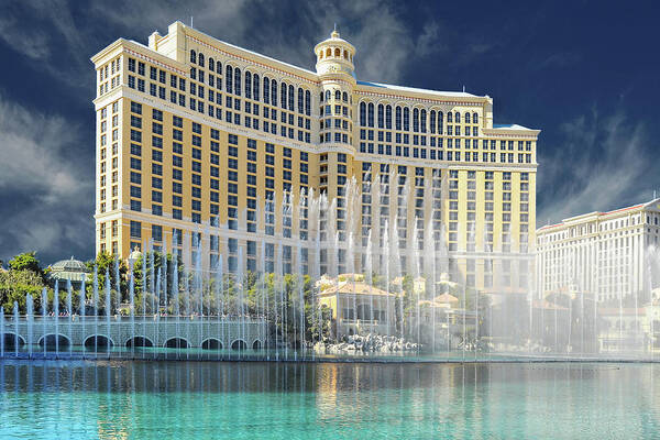 Casino. Las Vegas Poster featuring the photograph Bellagio by Scott Cordell