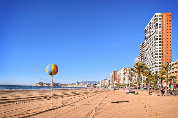 Benidorm Poster featuring the photograph Benidorm by Gaile Griffin Peers